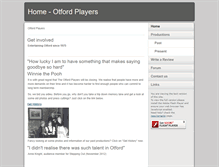 Tablet Screenshot of otfordplayers.otford.info